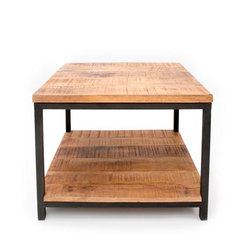 Table basse carré niche bois et métal Jug - Dimensions - 60x60 cm