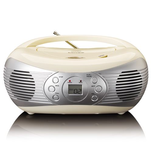 Lenco SCD-12 Portable Radio/CD player - Créme
