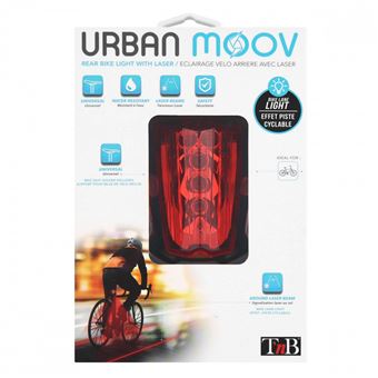Eclairage arrière pour vélo T'n'B Urban Moov Rouge