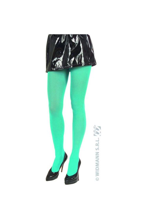 Collants Turquoises Transparent Standard Ou Xl - Turquoise - XL