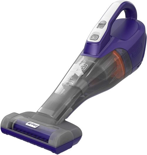 BLACK+DECKER DustBuster Pet DVB315JP - Aspirateur - Aspirateur à main - sans sac - sans fil - violet/gris