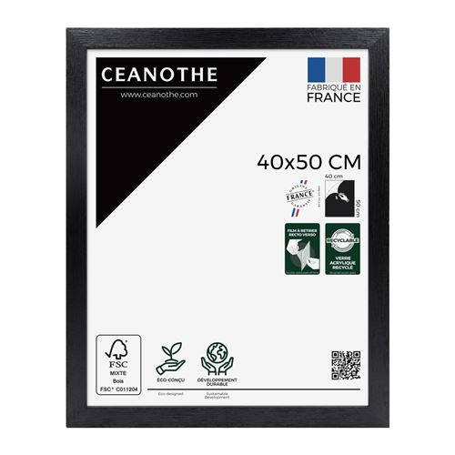 Brio 104072 Karma Cadre Photo Bois Noir 40 x 50 cm