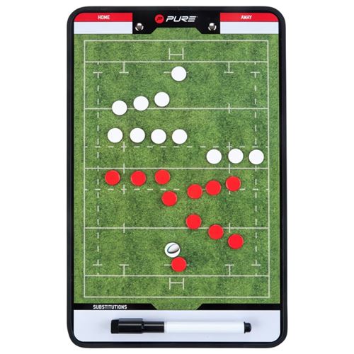 Pure2Improve Tableau d’entraîneur Rugby 35x22 cm P2I100670