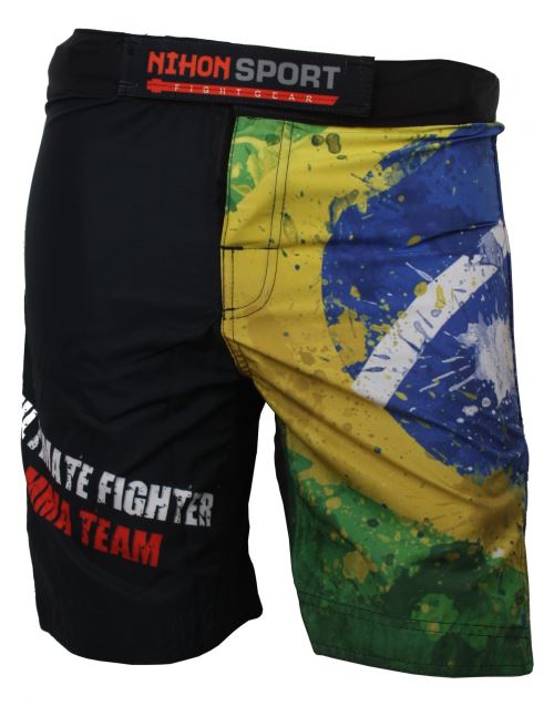 Nihon combattre short Brazil noir / jaune taille des hommes S