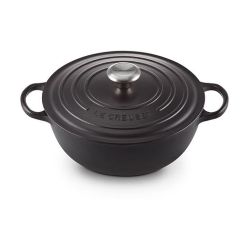 Le Creuset Marmite Signature Ronde En Fonte Émaillée, 26cm, Noir