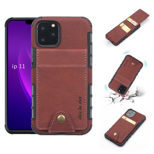 Coque de protection antichoc avec multi-fente pour Apple iPhone 11 Pro Max 6.5 - Brun