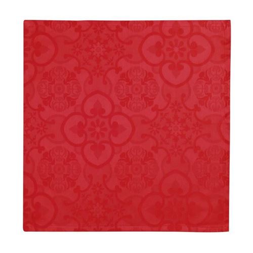 VENT DU SUD Lot 6 serviettes de table jacquard FARO - 47x47cm - Rubis