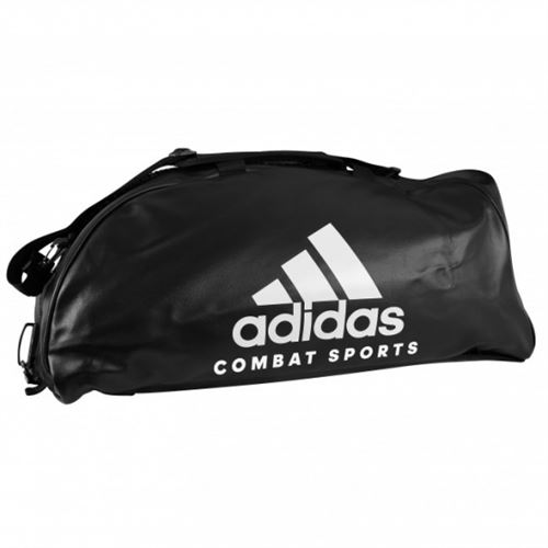 adidas sac de sport d'entraînement combat 2-en-1 noir/blanc 83 litres