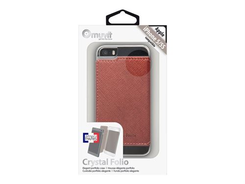 Muvit Made in Paris Crystal Folio - boîtier de protection protection à rabat pour téléphone portable