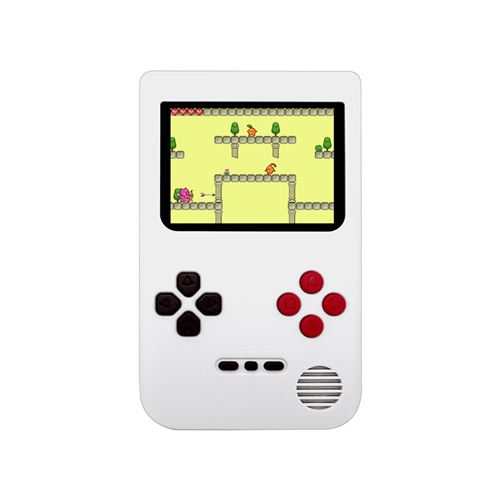 Console de jeu Rétro Portable Ecran de 2,4 Pouces Intégré 216 jeux Classiques-Blanc