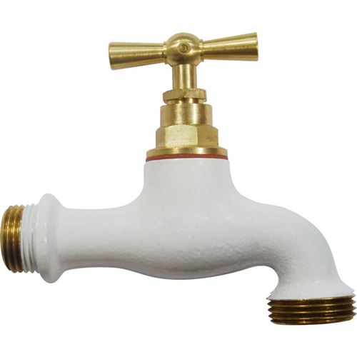Boutte Blanc Robinet Extérieur Laiton - Image 3