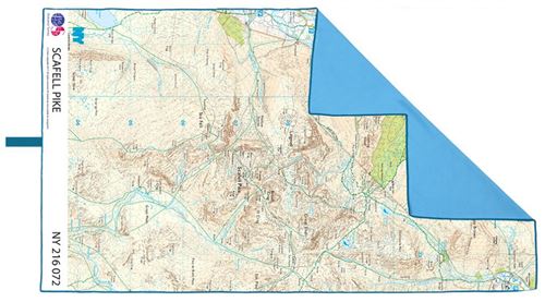 Lifeventure serviette à séchage rapide Scafell Pike 150 cm bleu