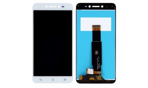 Ecran blanc LCD + vitre tactile Asus pour Zenfone Live ZB501KL