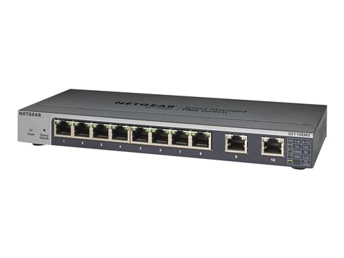 Switch Netgear GS110EMX Managed L2 10G Ethernet (100/1000/10000) Noir