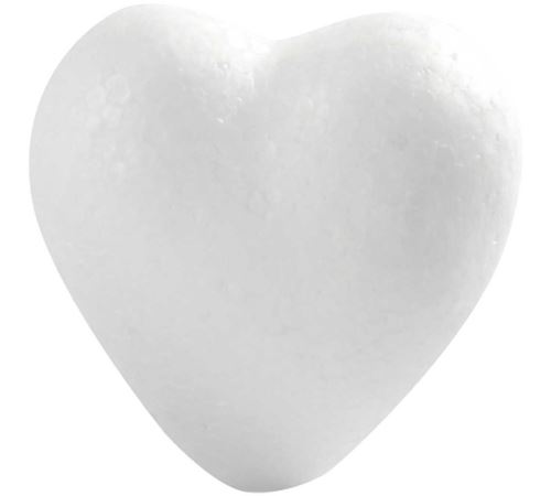 Lot de Coeurs en polystyrène à décorer 6 cm - 50 pcs