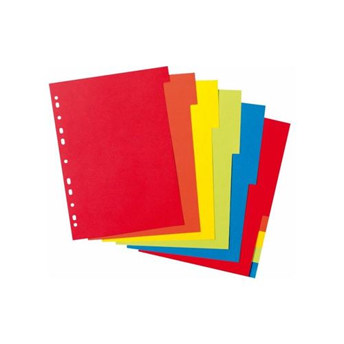 Herlitz 11078086 Intercalaire à 10 touches A4 carton manila de couleur vive - vue 2