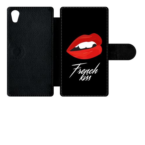 Etui À Rabat Sony Xperia M4 Aqua French Kiss Bouche