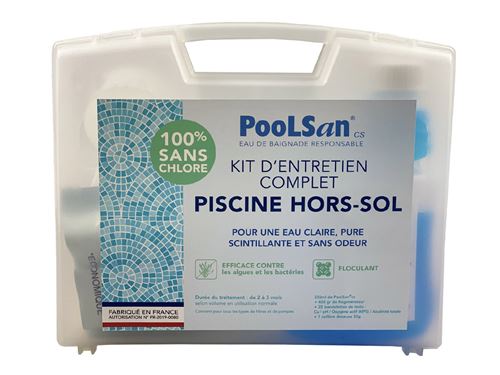 Kit de traitement sans chlore pour piscine de 5 à 20 m³ - PooLSan