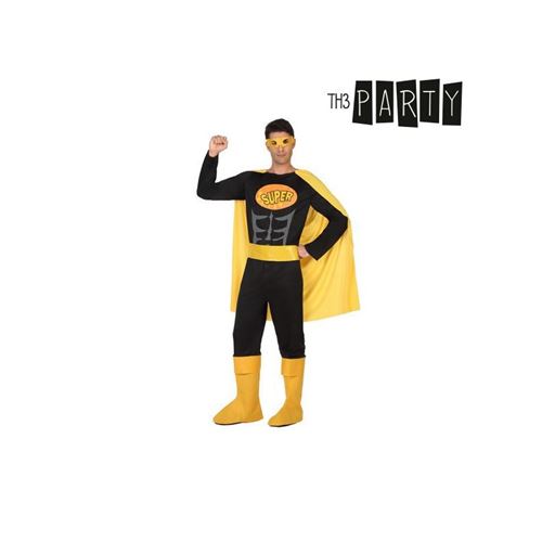 Déguisement pour Adultes Super héros Noir (Taille XL)