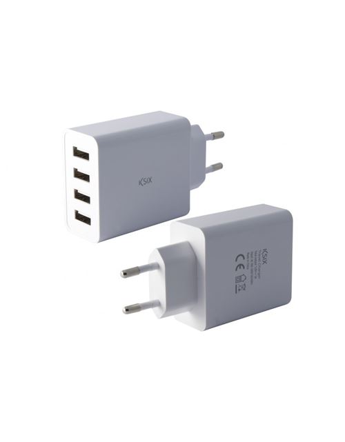 Adaptateur 4 Usb Secteur Intelligent 4,5a Ksix