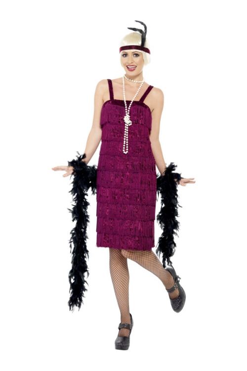 Robe charleston bordeaux s