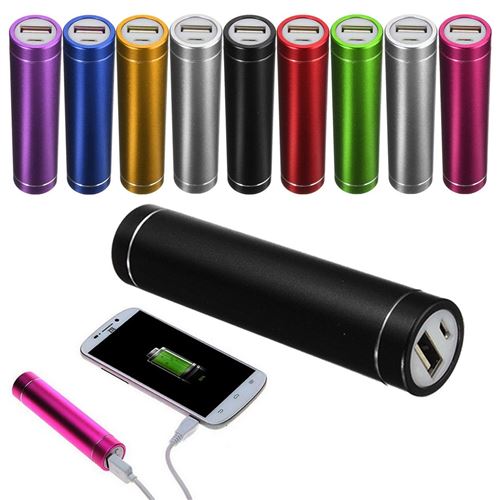 Batterie Chargeur Externe pour SAMSUNG Galaxy S8+ Universel Power Bank 2600mAh avec Cable USB/Mirco USB Secours Telephone (NOIR)