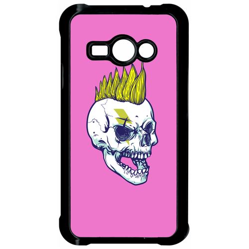 Coque Samsung Galaxy J1 Ace Motard Crane Rose