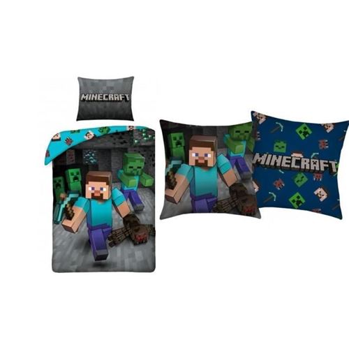 Mgs33 Offre Black Friday Minecraft : 1 Parure de lit Minecraft et son Oreiller assorti
