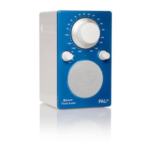 Radio Portative PAL BT Tivoli Bleue/Blanche Bluetooth