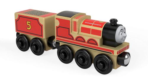 Thomas et ses amis locomotive en bois James, jouet pour enfant 2 ans et plus, FHM40