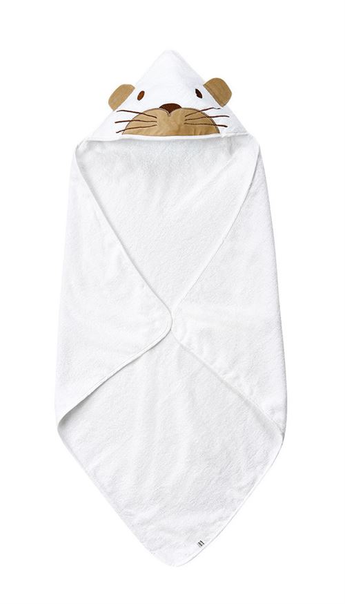 Pippi serviette de bain 83 x 83 cm blanche