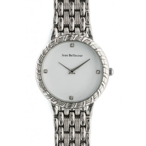 Montre Femme Jean Bellecour Cadran 34cm En Steel Blanc Et Bracelet Argenté En Acier REDS21-SW