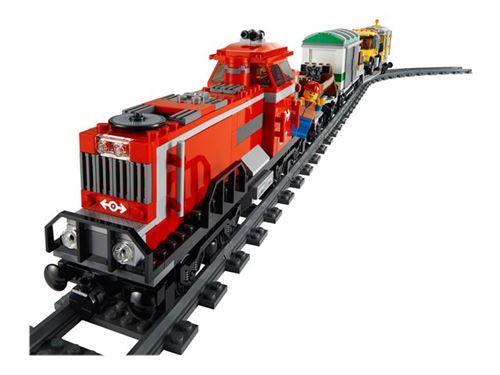 Lego City 3677 - Le Train De Marchandises Rouge