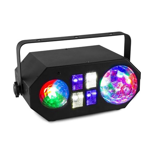 Beamz LEDWAVE Éclairage de soirée DJ - Jellyball LED RVB + Waterwave RVBB UV / Stroboscope - noir