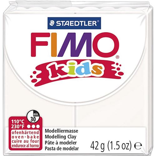Staedtler Fimo Kids pâte à modeler 42 grammes blanc