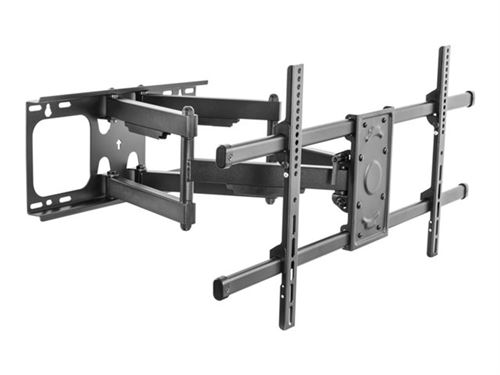 equip - Haakje - Tilt & Swivel - voor plat scherm - staal - zwart - schermgrootte: 37-90 - te bevestigen aan de muur