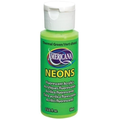 Americana bouteille de peinture acrylique thermal green neons - 59 ml ado01-05f