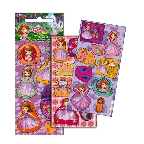 Lot 3 planche de Stickers Princesse Sofia Autocollant 12 x 6 cm NEW - guizmax