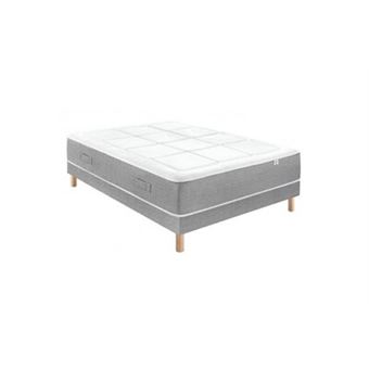 Ensemble douces nuits riviera 744 ressorts ensachés + 6 cm viscoélastique + sommier base morpho 140x200 - 1
