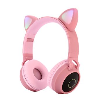 Casque BT028C fantas-y elf porte la version 5.0 Bluetooth apprécie la musique illimitée -Rose - 1