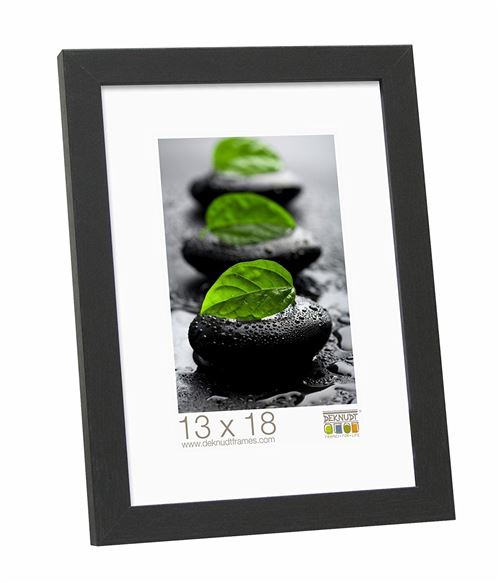 Deknudt Frames S44CF2-20.0X30.0 Basic Cadre Photo Bois/MDF Noir Fin 33,5 x 23,5 x 1,33 cm