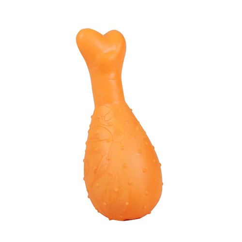 Meilleurs prix pour Dogi - Jouet pour chien - Poulet en caoutchouc - Orange