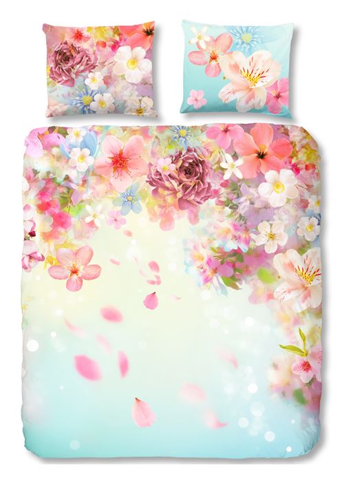 Good Morning Housse de couette fleurs multicolore 240 x 220 cm