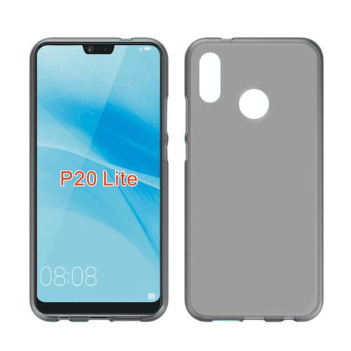 Coque Souple en Gel Silicone pour Huawei P20 Lite Mate Fine et Légère - Gris