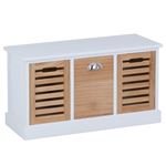 Banc De Rangement Trient Meuble Bas Coffre Avec Assise Coussin
