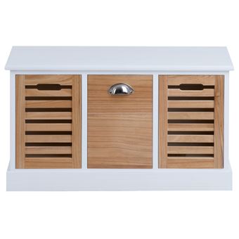 Banc De Rangement Trient Meuble Bas Coffre Avec Assise Coussin