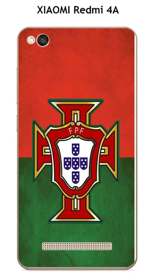 Coque XIAOMI Redmi 4A design Foot Portugal fond drapeau