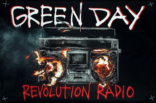 Drapeau Green Day Revolution Radio 105 x 66 cm