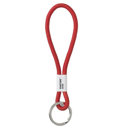 Pantone porte-clés 18 cm nylon rouge