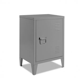 5 Sur Table De Chevet En Metal Grise Stella Achat Prix Fnac